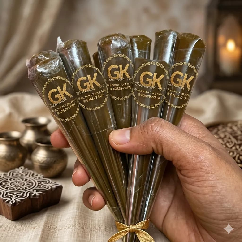 Organic Henna Cones - Chemical-free, 100% natural mehendi cones